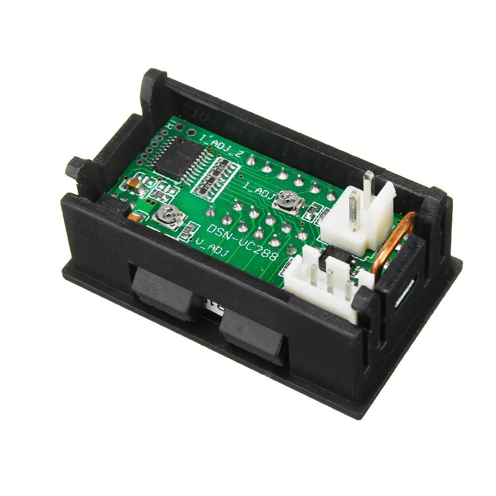 Mini Digital Voltmeter Ammeter DC 100V Current Meter Tester with Dual LED Display – 10A / 50A / 100A (3pcs)