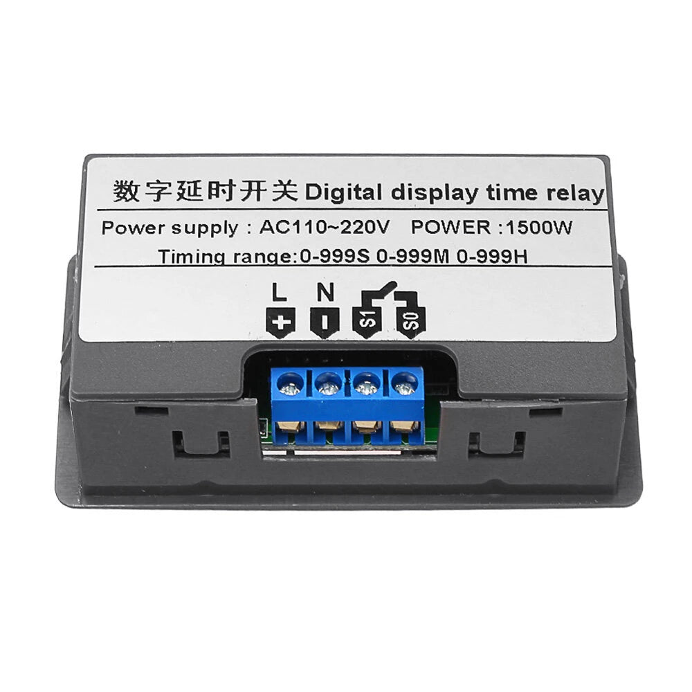 Digital Timer Relay Module: AC 110V-220V Automation Delay Control Switch