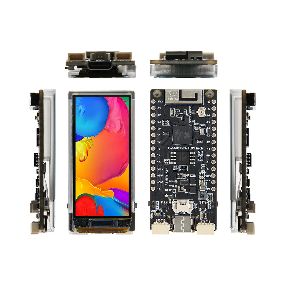 LILYGO® T-Display-S3 ESP32-S3 1.91 AMOLED Dev Board | WiFi Bluetooth 5.0 Module