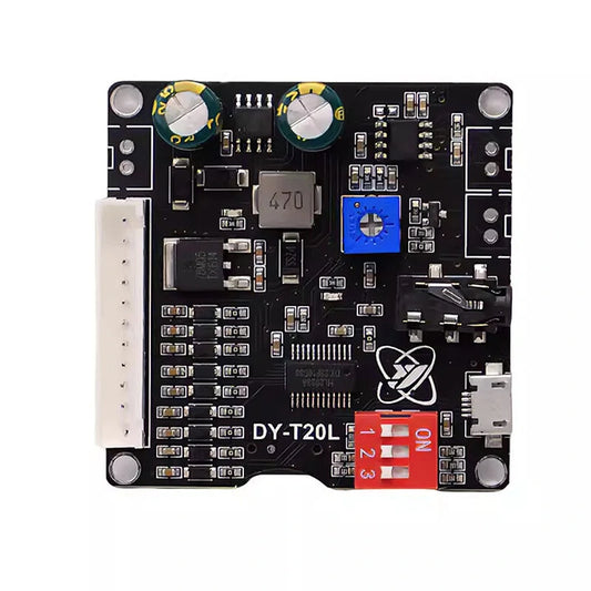 DY-T20L 10W 20W MP3 Audio Playback Board with 9CH Control, Supports Memory Card & U-Disk