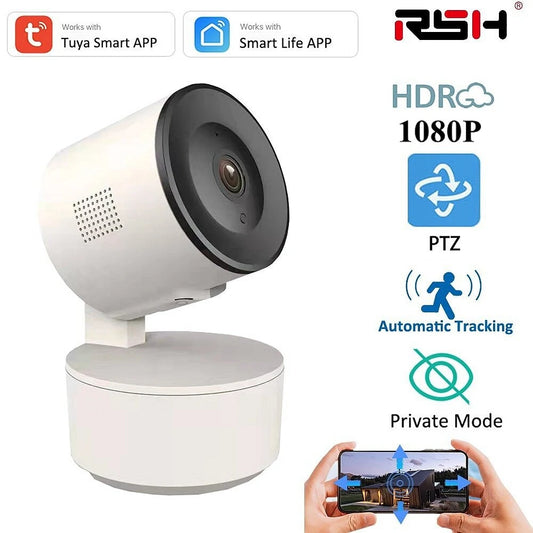 Tuya 360° Wireless Smart WiFi Camera 1080P Indoor Motion Tracking, Cloud Storage Baby Monitor & Security Surveillance