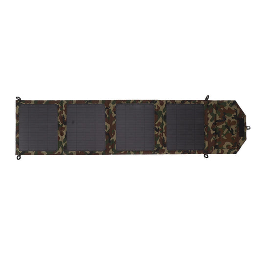 Camouflage Portable 40W Solar Panel Charger with Dual USB, Single Crystal Design for Outdoor Energy Storage