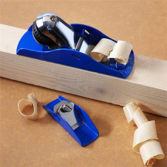 Adjustable Mini Carpenter Plane – Cast Iron Hand Push Tool for Woodworking DIY, Two Blade Sizes: 26mm & 42mm