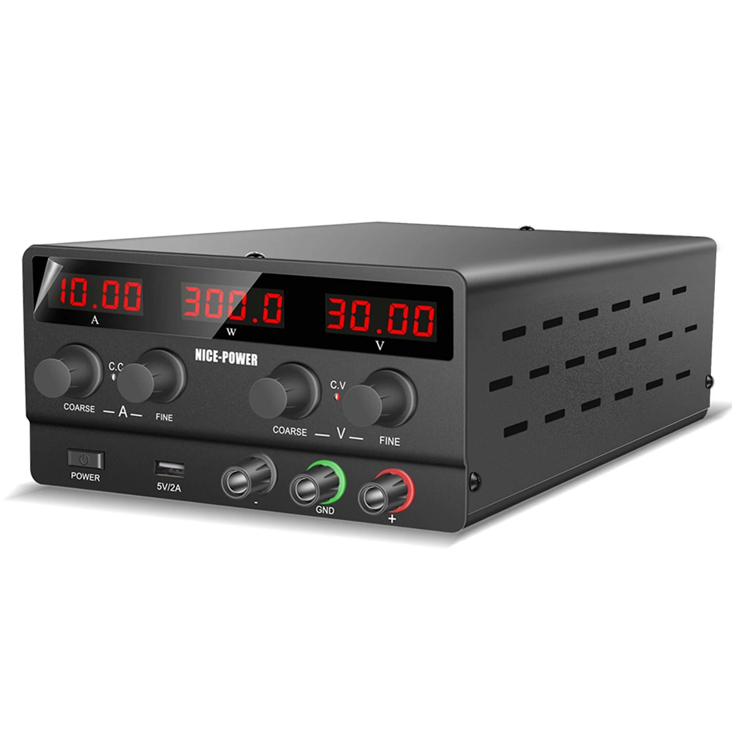 Compact NICE-POWER SPS-H Precision Power Supply with USB 5V2A Output - Professional Four-Digit Display & Adjustable Voltage/Current Control for Versatile Charging Needs