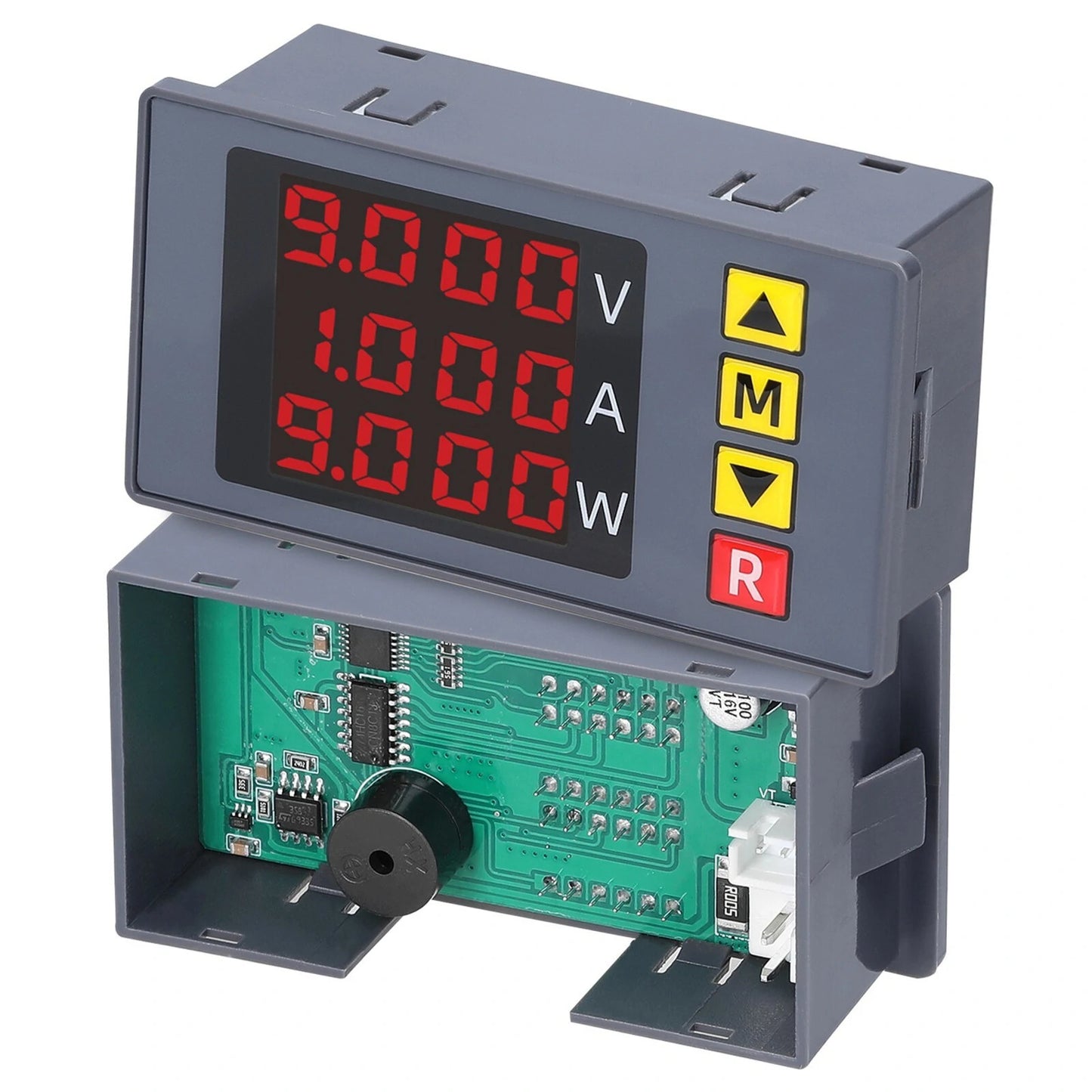 BM730 3-in-1 Digital Voltage Current Power Meter with Alarm - 4-Digit Multimeter with Adjustable Display & Safety Alerts
