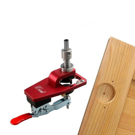 Aluminum Alloy 35mm Hinge Jig Drilling Guide for Cabinet Door Woodworking Installation
