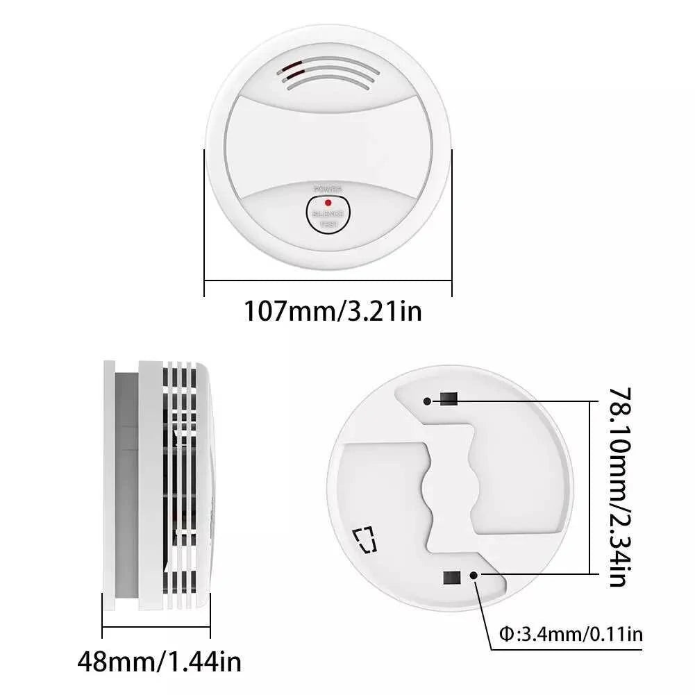 WiFi Tuya Smart Smoke Detector 80DB Alarm Fire Sensor Home Security with Smart Life App