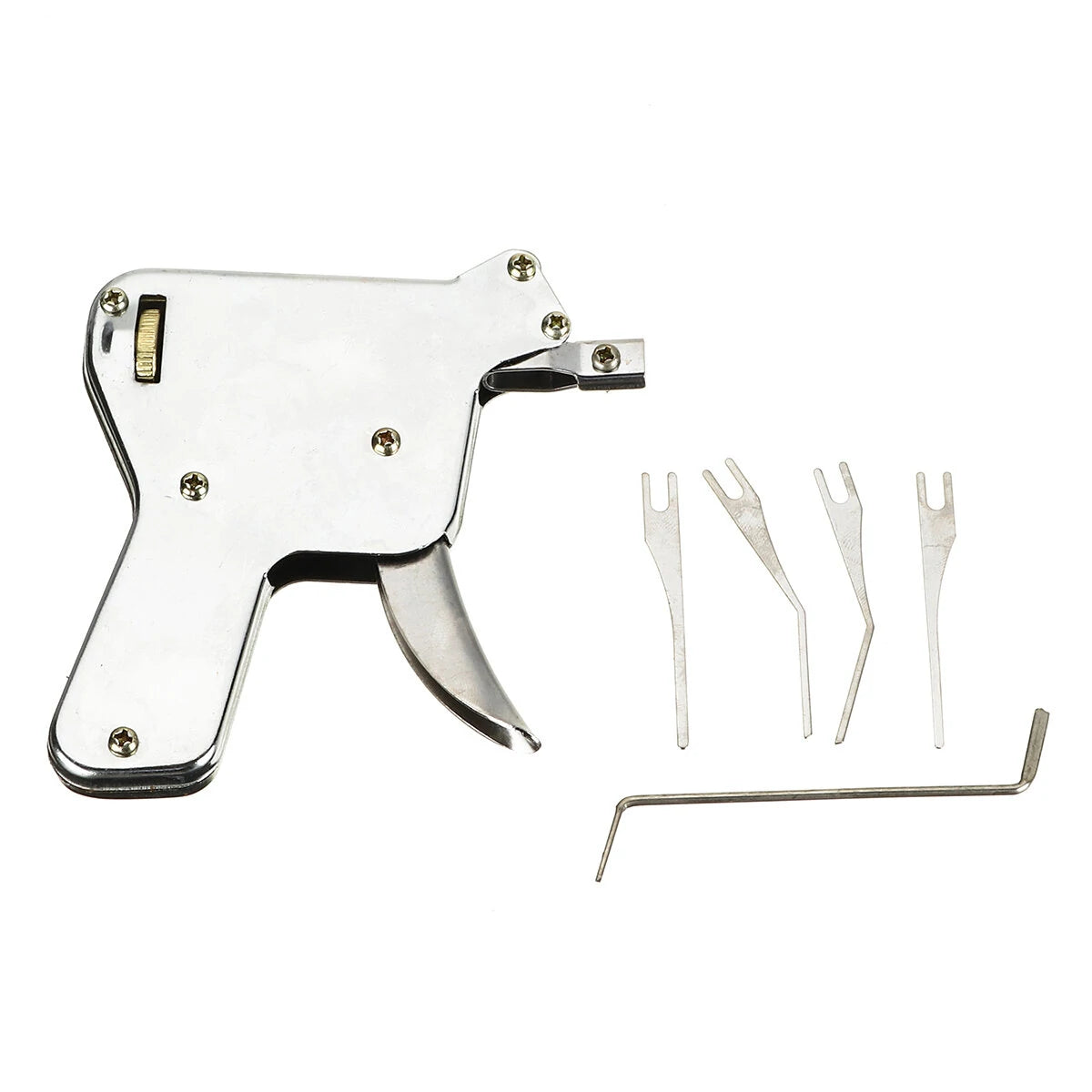 37-Piece Stainless Steel Unlocking Tool Set with Portable Card Gun