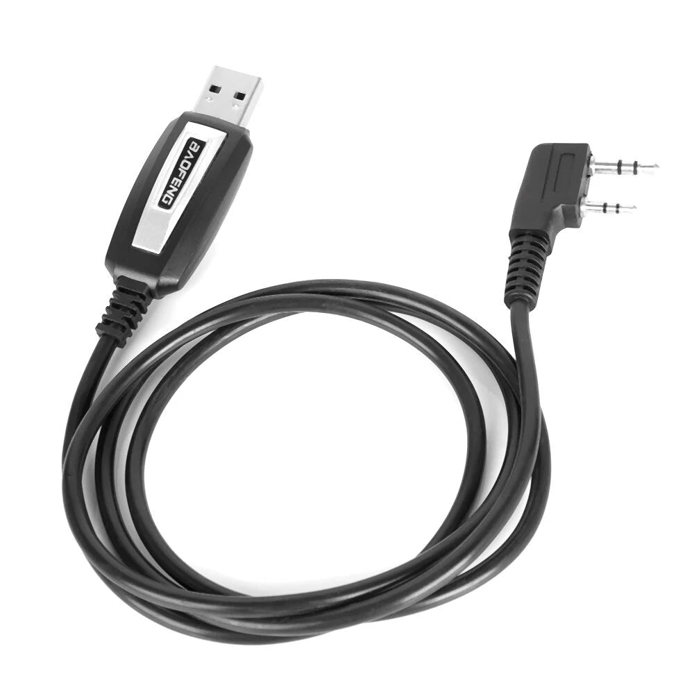 BAOFENG USB Programming Cable for UV-5R Series & BF-888S Walkie Talkies - 2 Pin Plug Accessory