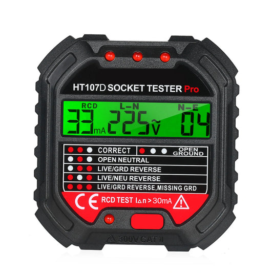 HT106/HT107 Automatic Electric Socket Tester and Voltage Detector