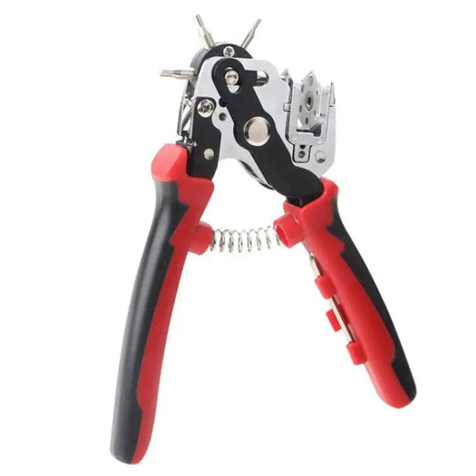 Professional Multi-Size Stainless Steel Leather Hole Puncher (2-4.5mm) for DIY, Cardboard, Plastic Crafts - Durable & Sleek Design