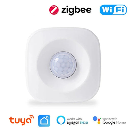 Smart Life Wireless Motion Sensor: Tuya WiFi/ZigBee PIR, Home Security System, Alexa & Google Home Compatible