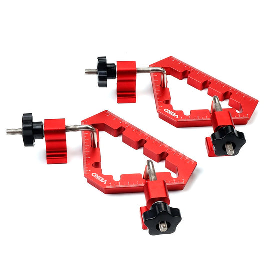 VEIKO Aluminum Alloy 45°/90° Woodworking Clamps: Right Angle, Positioning Square, Corner Clamp, Carpenters Auxiliary Tool
