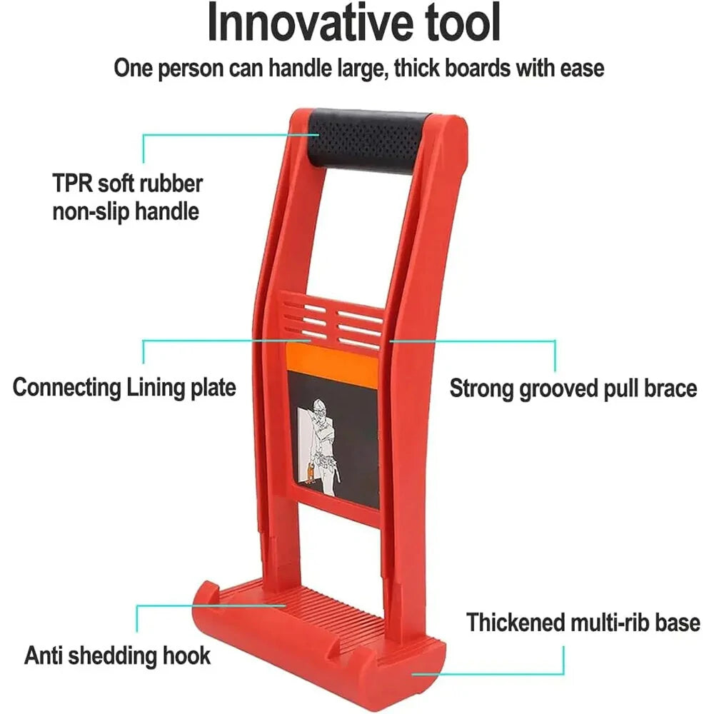 Heavy Duty 80kg Drywall and Plywood Panel Carrier Tool - ABS Plastic Plier for Sheet Transport