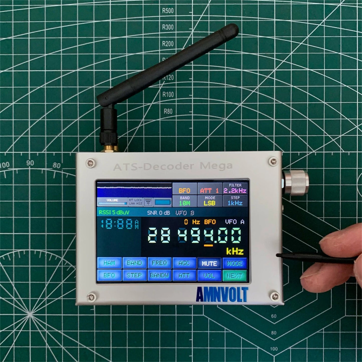 AMNVOLT ATS Si4732 Full Band Radio Receiver FM AM LW MW SW SSB DSP with H-RADIO 4.2 License Code