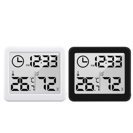 Smart Home Digital Thermometer Hygrometer with 3.2-inch LCD for Real-Time Temperature and Humidity Monitoring