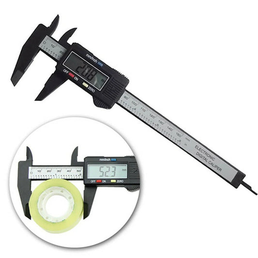 6-Inch Electronic Digital Caliper, 150mm Carbon Fiber Vernier Ruler