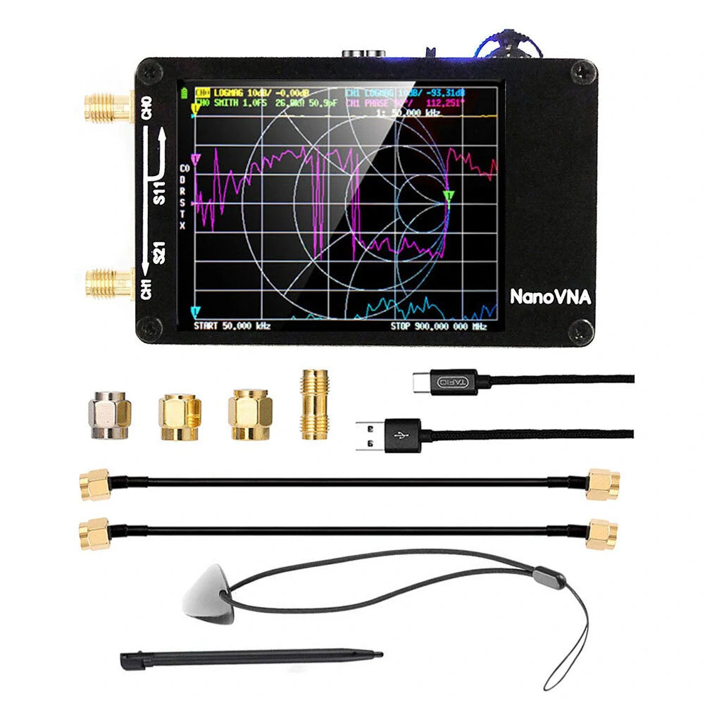 NanoVNA-PCB 10KHz-1.5GHz Digital Vector Network Analyzer with 32G SD Support