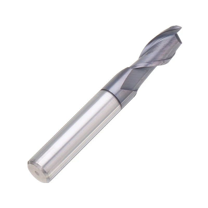 Drillpro 1-10mm HRC55 TiAlN Carbide 2-Flute End Mill CNC Cutter