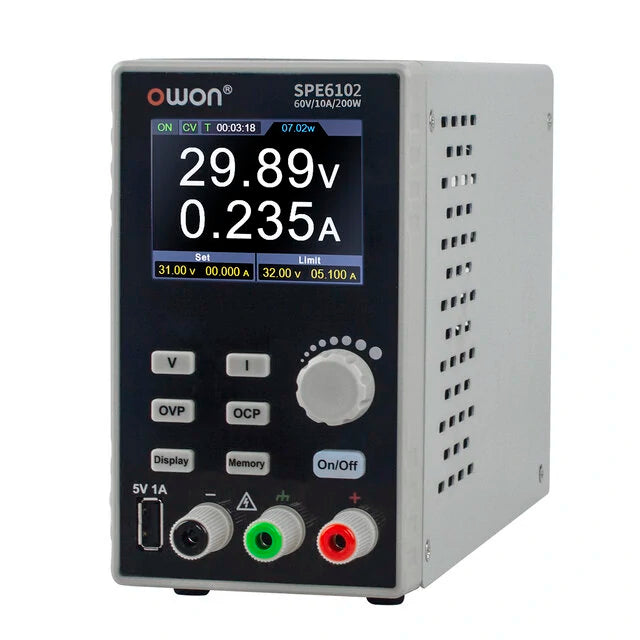 OWON Programmable DC Power Supply: SPE3102, SPE3051, SPE6102, SPE6053 - Adjustable Voltage Regulator for Laboratory Use