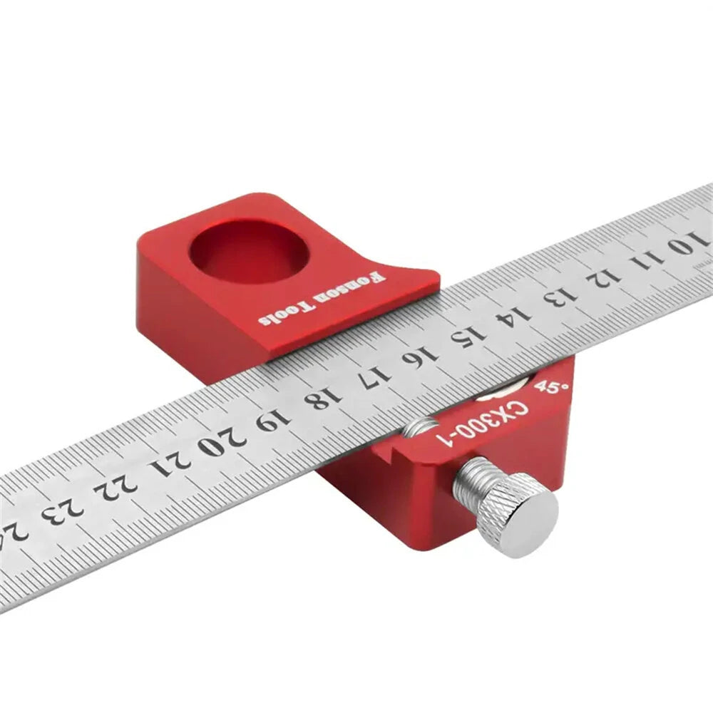 Precision Etched 0-300mm Combination Carpenter Square Ruler with 45/90 Degree Markings