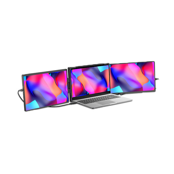 14.1" Portable Dual-Screen Laptop Monitor, 2K Resolution, Plug-and-Play Design