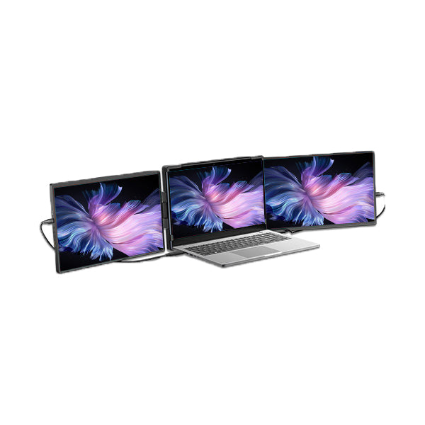 14.1" Portable Dual-Screen Laptop Monitor, 2K Resolution, Plug-and-Play Design
