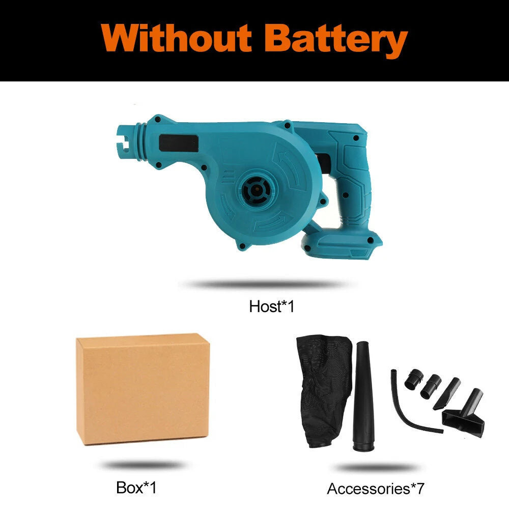 VIOLEWORKS 1500W 18V Handheld Electric Air Blower, 2-in-1 Blow-Suction Machine for Dust Cleaning, 20000rpm