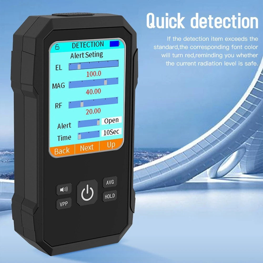 3-in-1 Handheld EMF Meter: Multifunctional Electromagnetic, RF, and Magnetic Field Tester