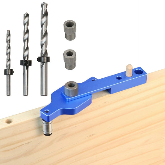 Doweling Jig Self-Centering Drill Guide Woodworking Tool Locator Joinery Hole Puncher