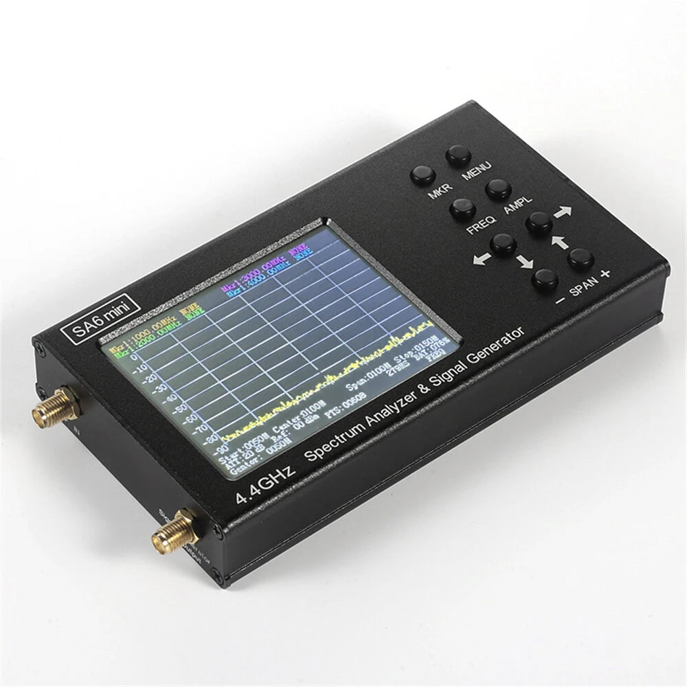 Mini Spectrum SA6 Mini Portable Spectrum Analyzer for Wi-Fi CDMA 35-4400MHz Signal ...