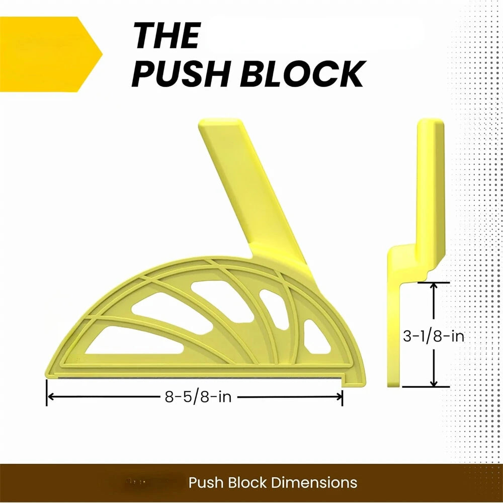 Safety Push Block Featherboard for Table Saws, Router Tables & Jointers