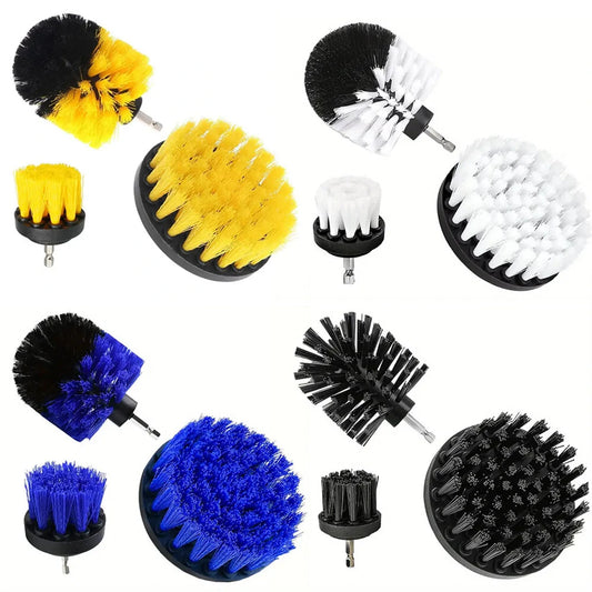 3PCS Power Scrubber Drill Brush Set - Grout, Floor, Tub, Shower, Tile, Bathroom, Kitchen Cleaning Kit