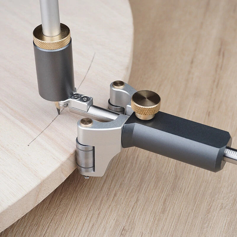 2-in-1 Woodworking Linear & Arc Scriber with Pencil