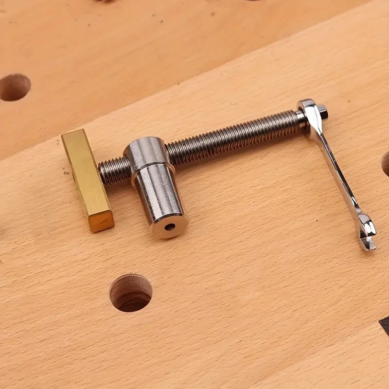 Ratchet Lock Woodworking Vise Set, 19mm & 20mm Diameter, Essential for Carpenters & DIY Projects