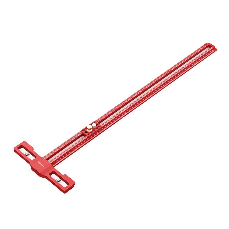 ENJOYWOOD TS-24 Multi-Function Scribing Ruler with Snap-In Slider & Adjustable Length for Precision (400mm/600mm)