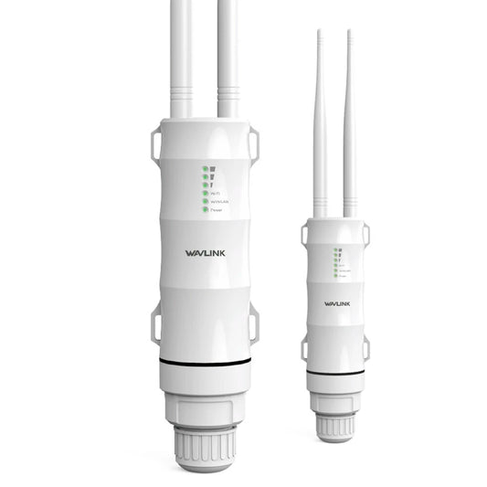 Wavlink AC600 Waterproof Outdoor WiFi Router & Repeater, Dual Band 2.4/5GHz, High Power 12dBi Antenna, POE, Access Point/CPE/WISP