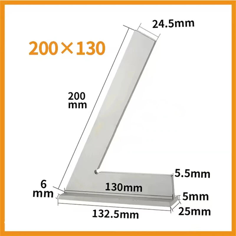 60° Angle Ruler with Seat - ETOPOO Machinist Carpenter Engineer Measuring Tool