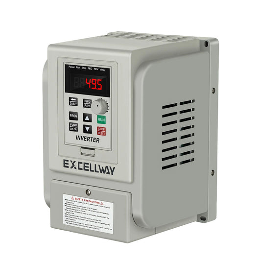 EXCELLWAY 1.5-4KW 220V PWM Inverter 1-Phase Input to 3-Phase Output Variable Frequency Converter