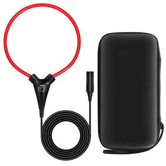 BSIDE TP01 Flexible 6000A Coil for O1X O7 O9 AC Measurement - High-Quality Silicone, 50/60Hz, Includes Multimeter Interface & EVA Storage Bag