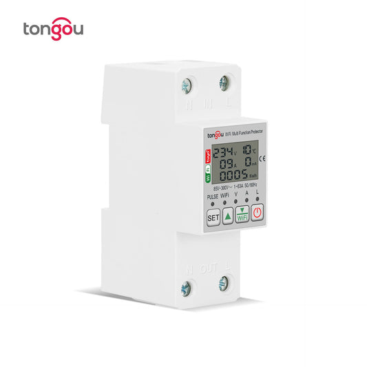 Smart WiFi Electric Meter: Remote Control, Real-Time Display, Adjustable Voltage & Current Protection, Energy Efficient for Home