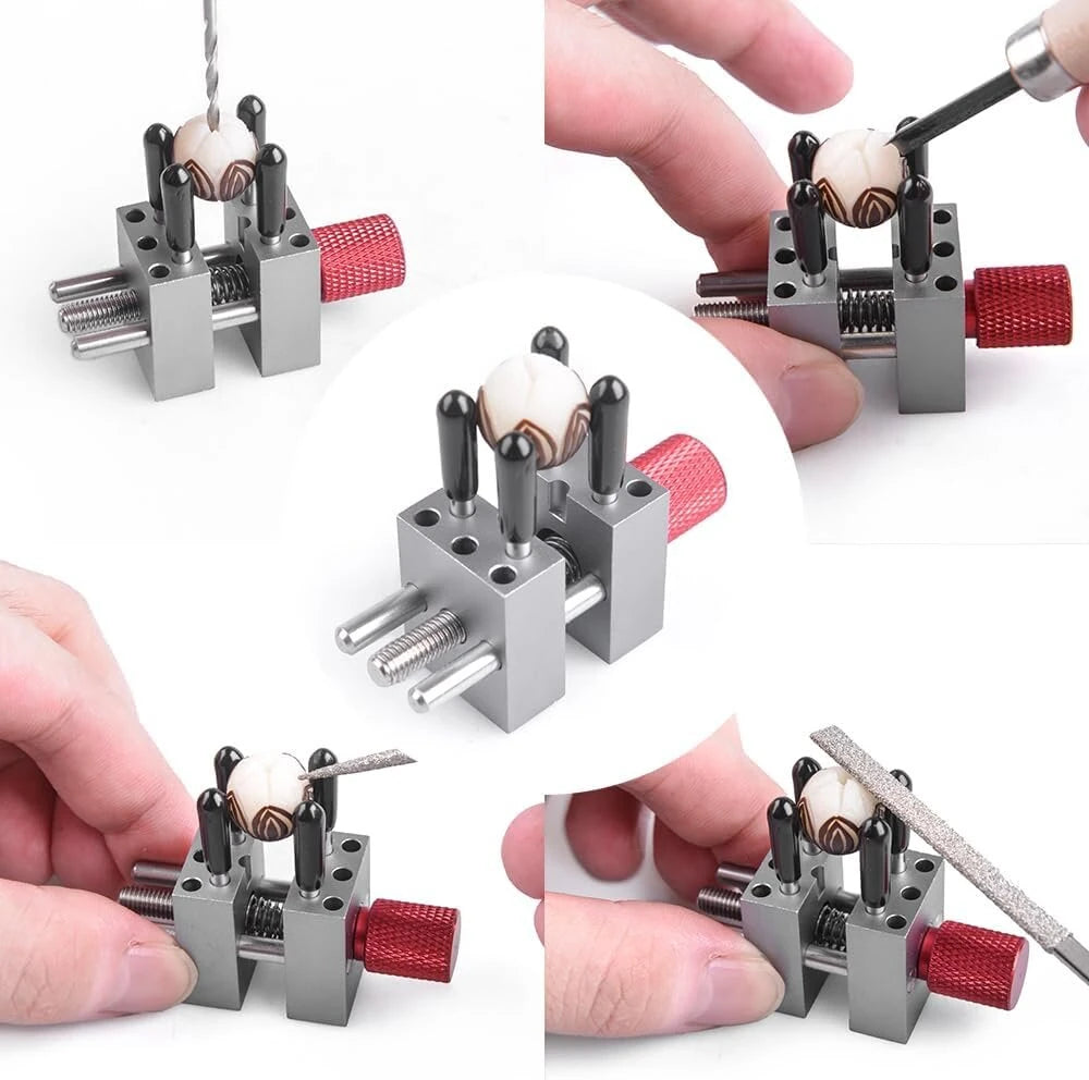 Adjustable Precision Mini Vise, 1.18-inch Wide Bench Vice Clamp for Scale Models, Crafts, Jewelry, Watches, Electronics