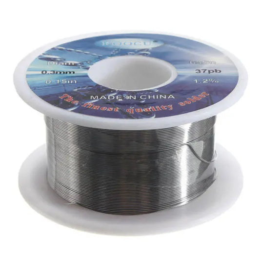 63/37 Tin Lead Rosin Core Solder Wire 0.3mm - Flux Reel for Soldering & Welding