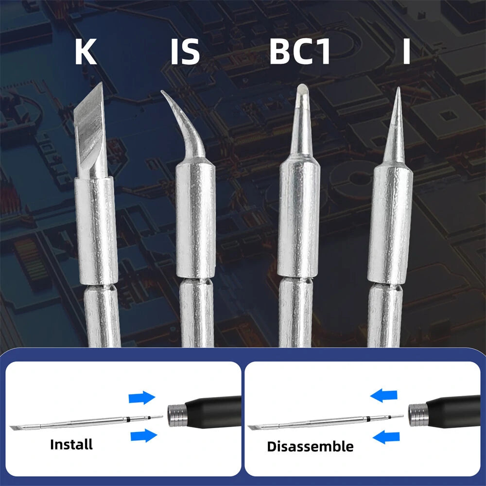 SEQURE S60P 60W Electric Soldering Iron - PD/QC/DC/PPS Power, Compatible with C210 Tip, Precision Mobile Repair, Anti-static