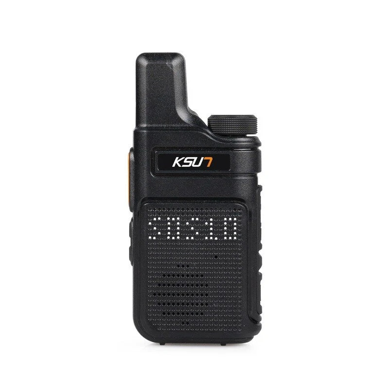 2-Pack KSUN X-M6 6W Mini Walkie Talkie UHF 400-480 MHz PMR446 Transceiver with Internal Antenna