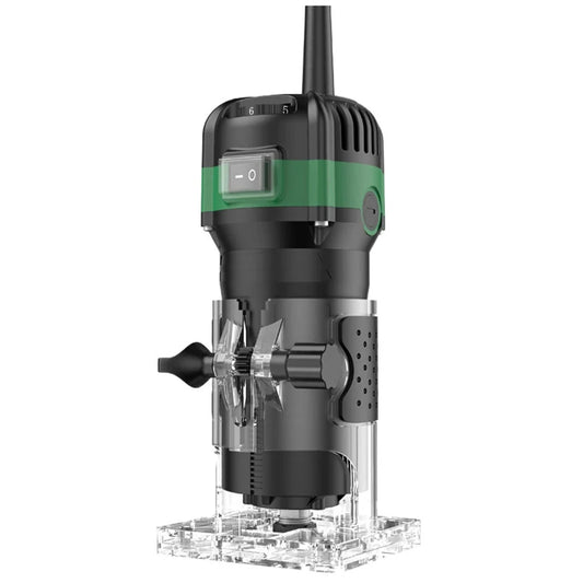 800W 6-35mm Electric Hand Trimmer Router, 6-Speed Adjustable, 33000RPM Copper Motor, Woodworking Milling Engraving Tool for Home DIY Trimming & Slotting