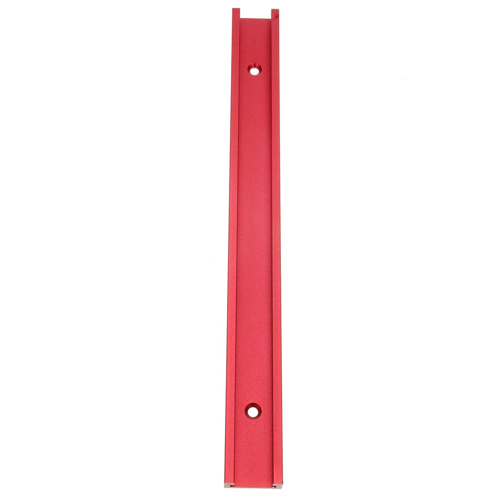 Adjustable Red T-slot Miter Track 300-1220mm for Woodworking Table Saw & Router Table, 30x12.8mm Fixture