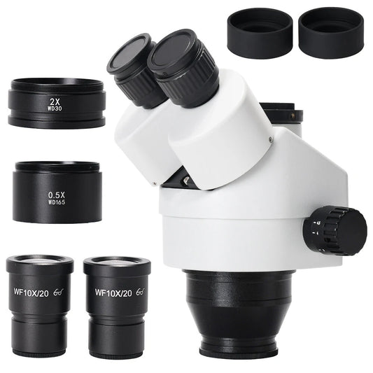 Simul Focal Trinocular Stereo Zoom Microscope 3.5X-100X with WF10X/22mm Eyepiece for Phone PCB CPU Soldering Repair