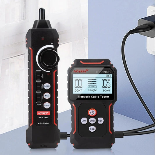 NF-8209S LCD Network Cable Tester & PoE Wire Tracker RJ45 Tool