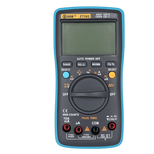 BSIDE ZT302 True RMS Digital Multimeter 9999 Counts AC/DC Voltage Temperature Capacitance Tester